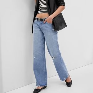 GAP Low Rise Stride Wide-Leg Jeans NWT